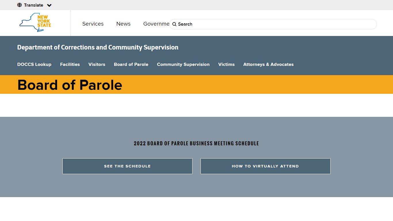 Board of Parole - Department of Corrections and Community Supervision